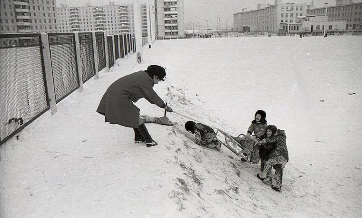 Зима в Советском Союзе. Советское детство зима.