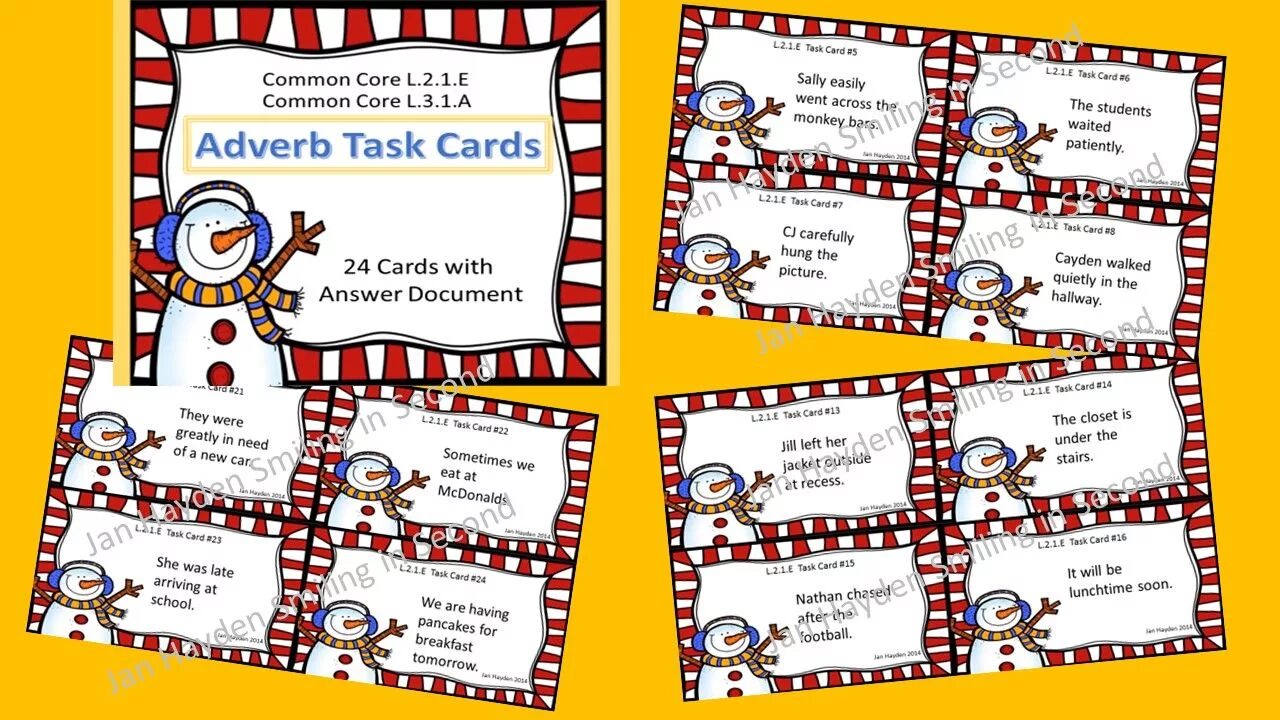 Was were tasks. Task Card. Adverbs Cards. Adverbs in task 1. Adverbs task