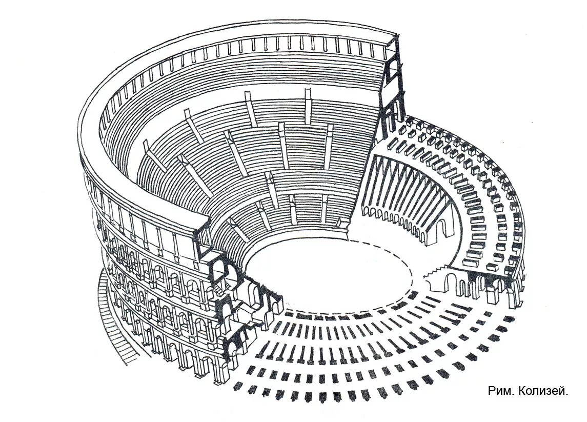 Схема колизея