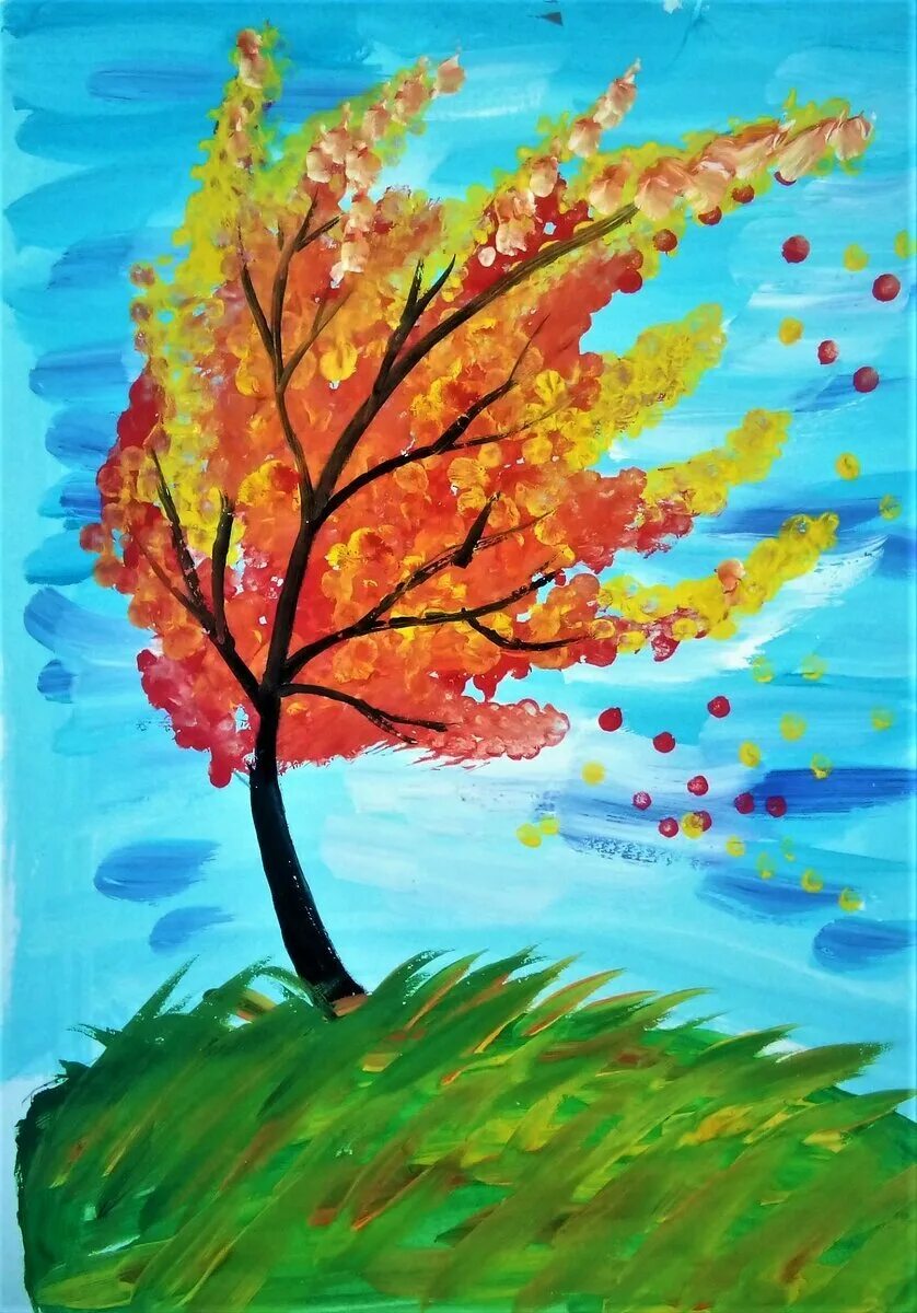 Осень картинки пошагово. Рисование осень. Рисование красками осень. Рисование осеннее дерево. Осенние темы для рисования с детьми.