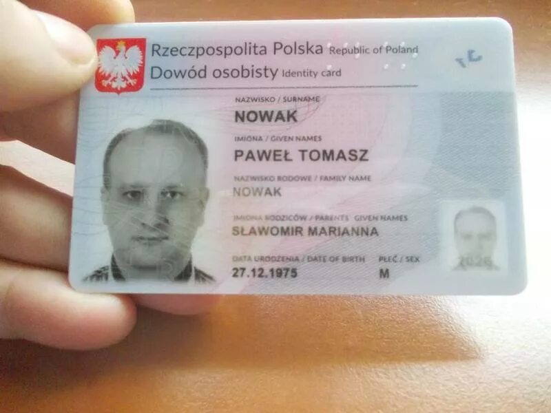 Id16347084. Польский ID. Польша ID Card. Карта ID Polska.