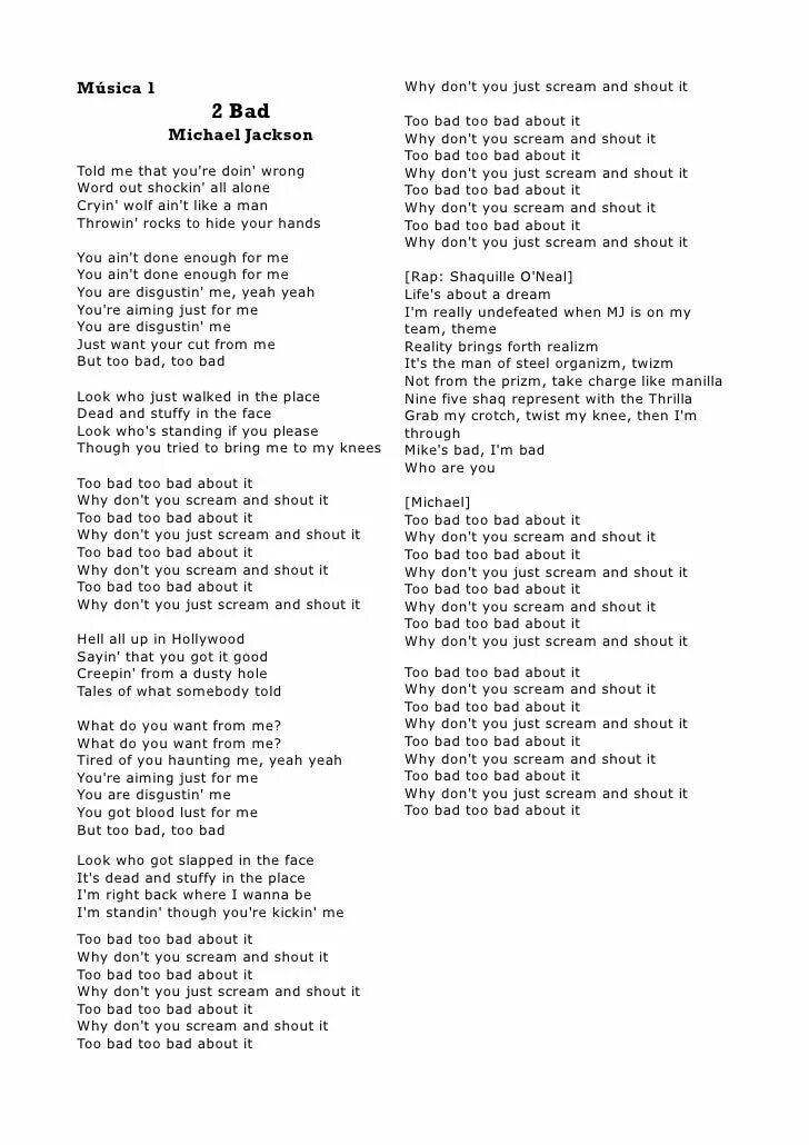 I wanna scream and shout. Bad текст. I wanna be слова. Michael Jackson Earth Song текст. I wanna be your slave текст.