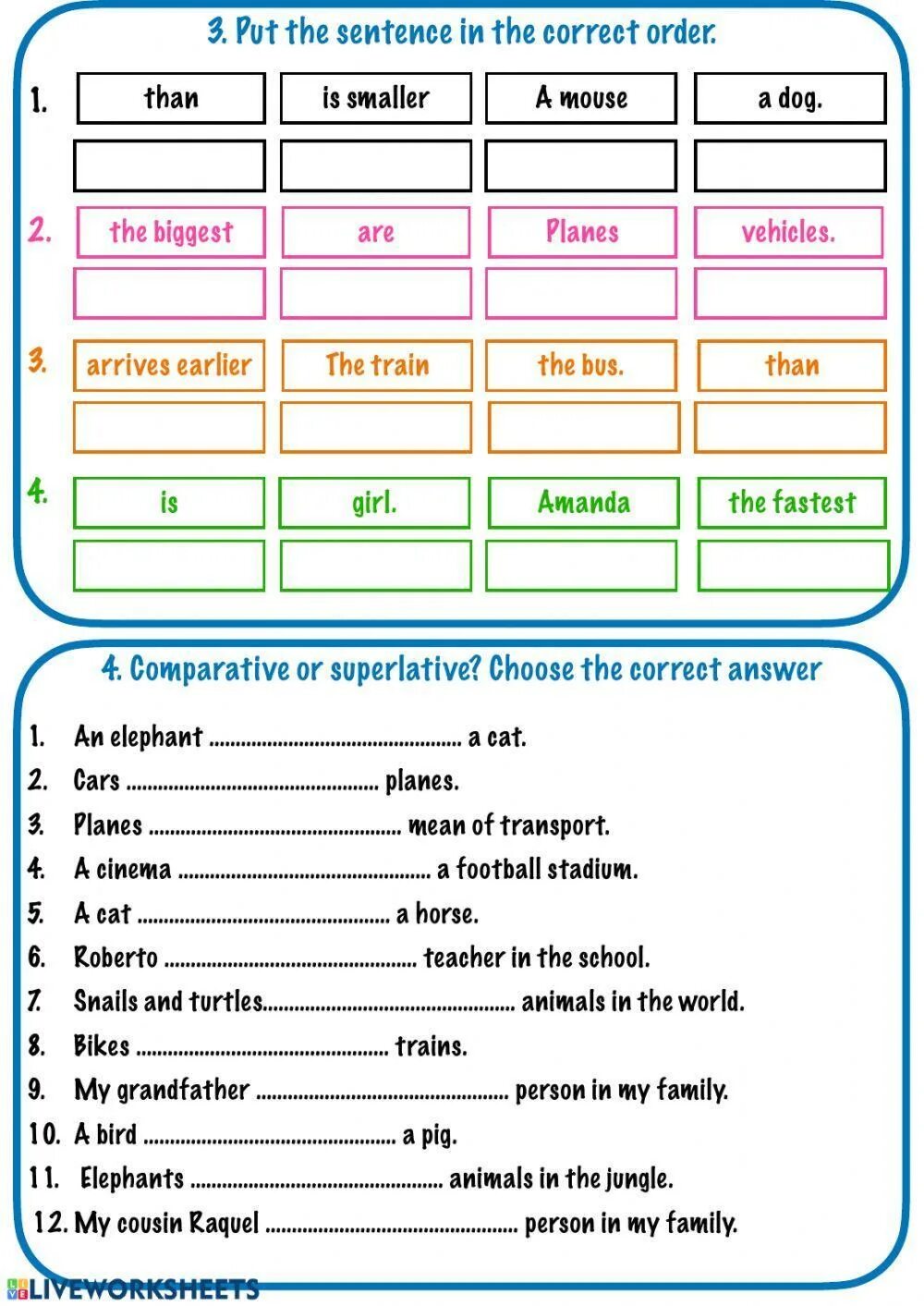 Comparatives esl. Степени сравнения прилагательных в английском Worksheets. Задания на Comparative and Superlative adjectives. Степени сравнения Worksheets. Degrees of Comparison of adjectives.