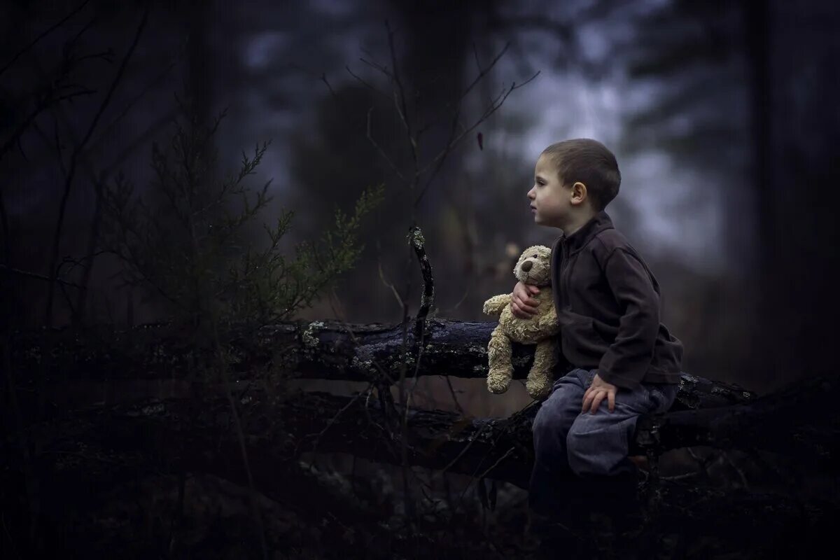 Мальчик в лесу. Ребенок в лесу мистика. Загадочная семья