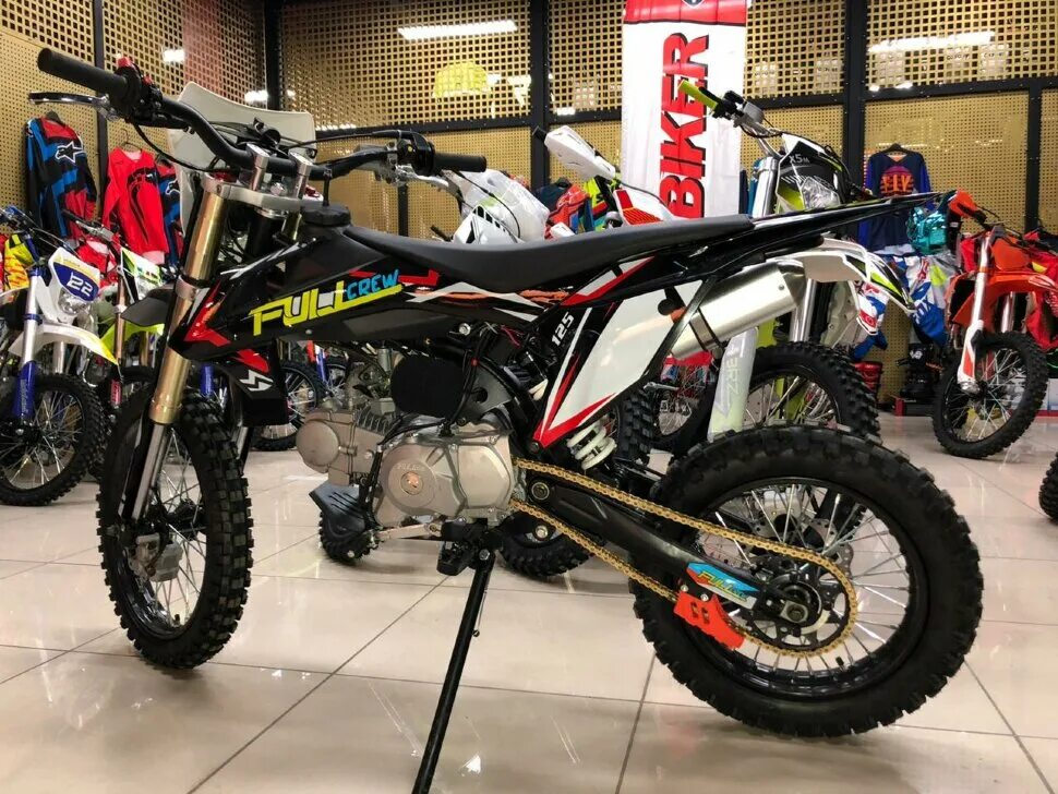 125 f c. Питбайк full crew fc125e. питбайк full crew fc125 17/14. питбайк full crew fc125 17/14 белый. full crew 125 питбайк.