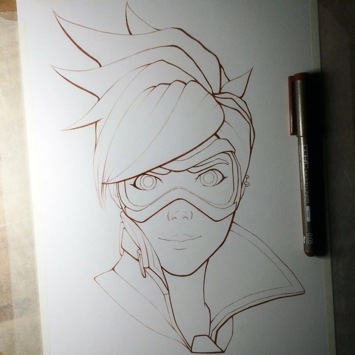 Draw easy trace to sketch