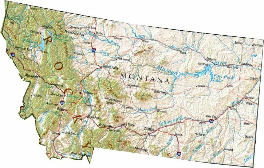 Монтана штат границы. Штат Монтана на карте рельефа. Штат Монтана на карте США. Штат монтана на карте