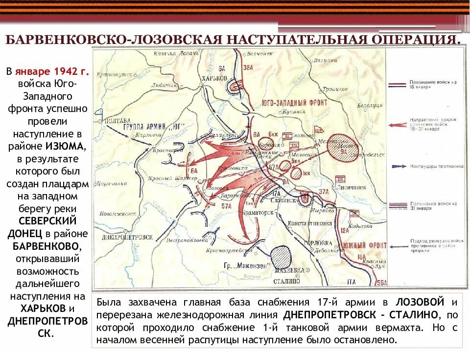 Наступательная операция юго западного фронта. Барвенково-Лозовская операция 1942. Барвенково-Лозовская операция карта. Изюм-Барвенковская наступательная операция 1943. Барвенковско-Лозовская операция карта.