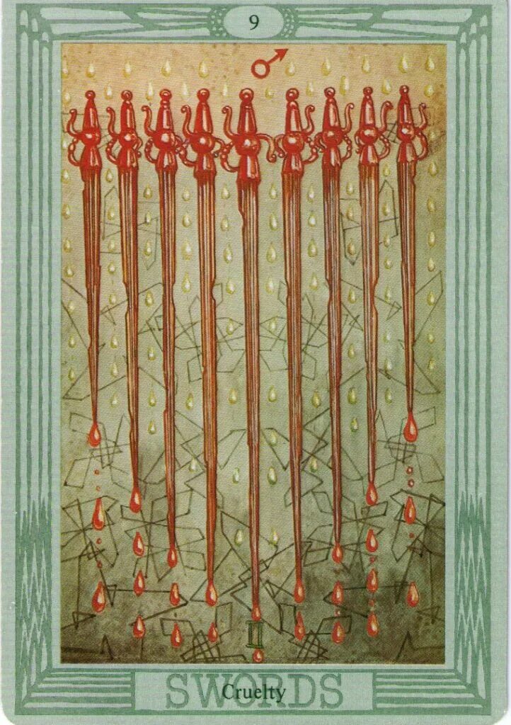 9 мечей таро уэйта. Девятка мечей таро райдера уэйта. Девятка мечей значение. Девятка мечей мечей таро. 9 мечей таро лв.