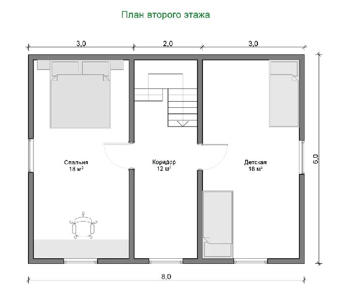 Дом 96 квадратных метров.