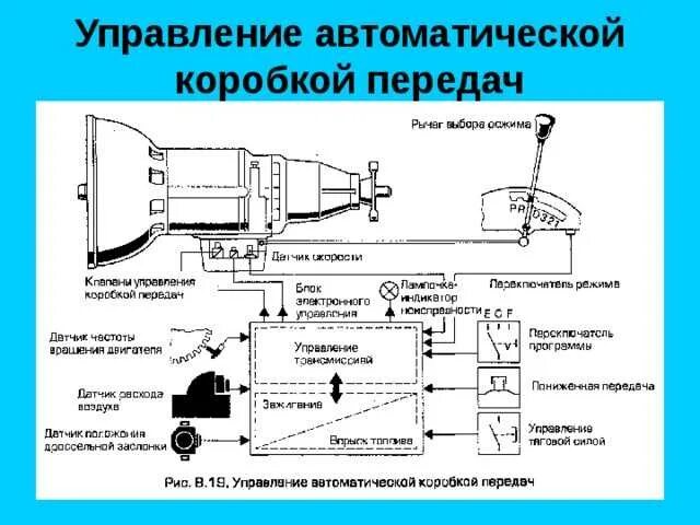 Системы управления трансмиссией. Схема автоматической коробки передач. Схема работы системы управления АКПП. Схема управления автомобилем на коробке передач. Схема управления коробкой автомат.