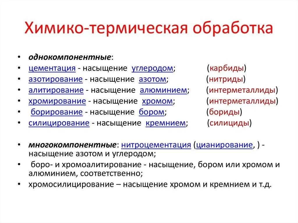 Улучшенные свойства. К видам химико-термической обработки сталей относятся. Химико технологическая обработка стали. Назовите виды химико-термической обработки. Какая сталь используется для химико-термической обработки.