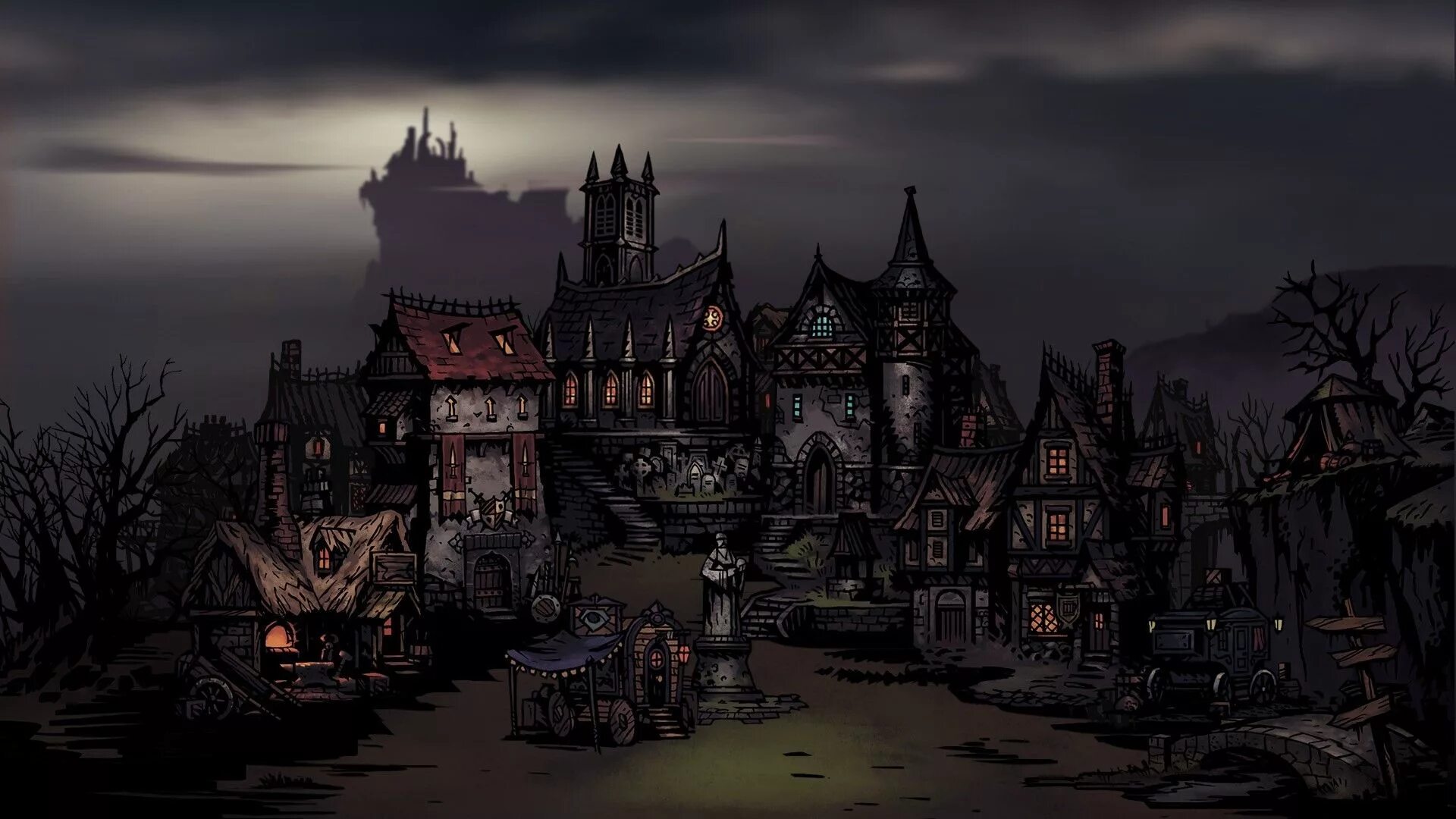 Темнота подземелий. Darkest Dungeon поместье. Darkest Dungeon город. Darkest Dungeon Гамлет. Darkest Dungeon 2 город.