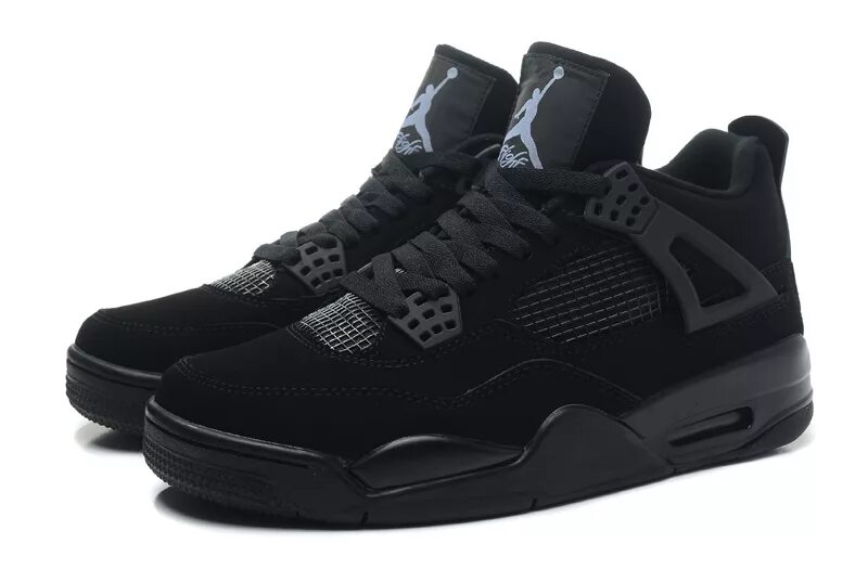 Nike Air Jordan 4 Black. Nike Air Jordan 4 черные. Nike Air Jordan 4 Retro Black. Nike Air Jordan 4 Black Cat. Купить темные кроссовки