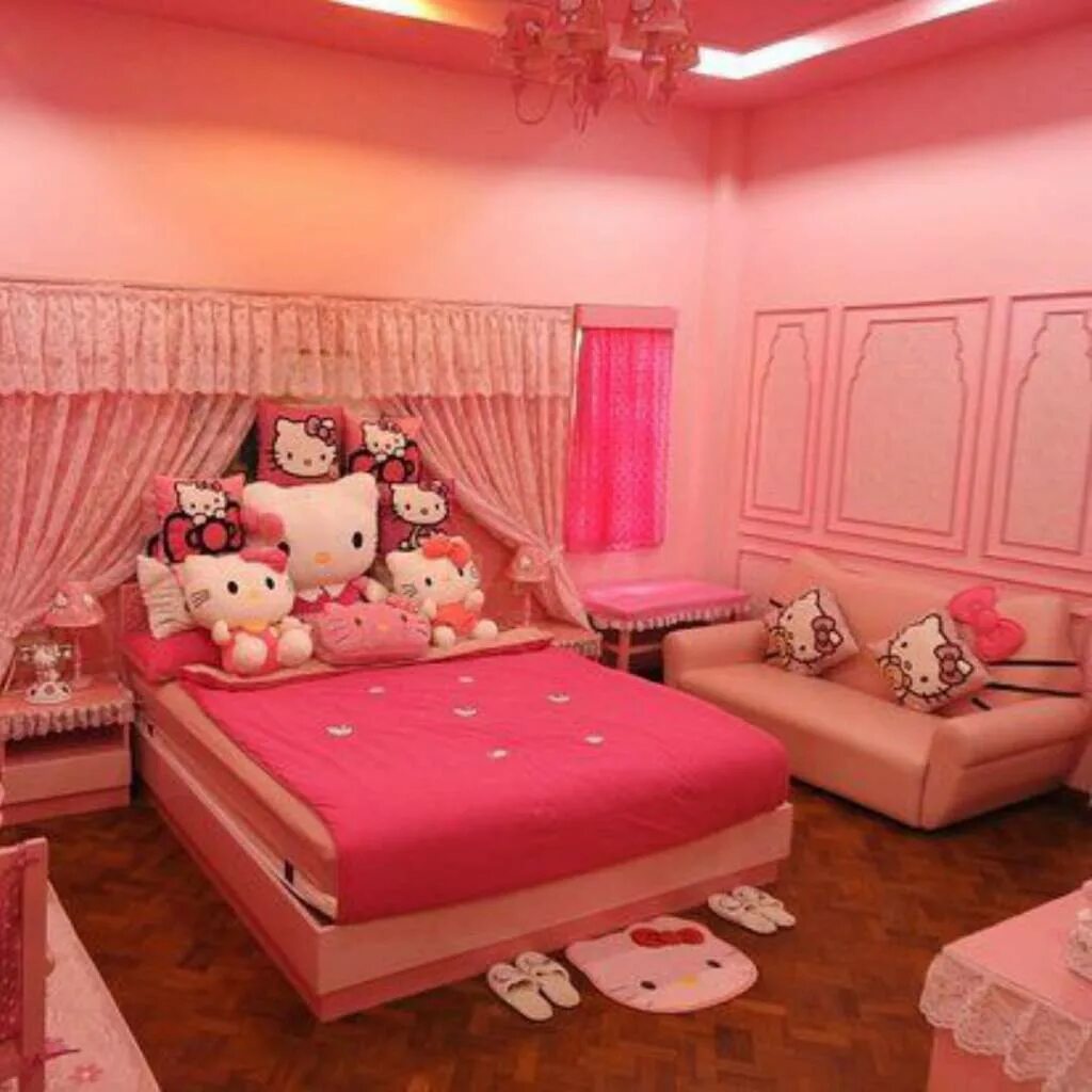 Спальня хелло китти. Комната хелло китти для подростков. Комната хеллоу китти. Хелло китти комната. Хелло китти комната.