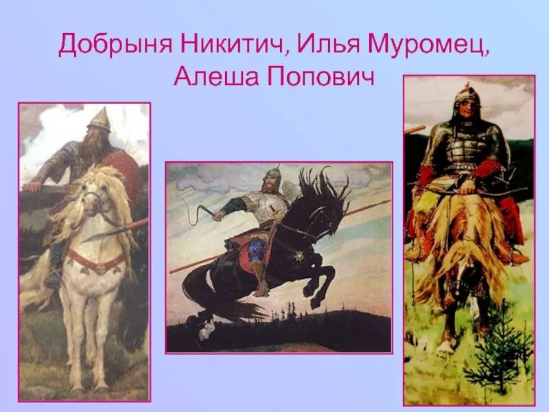 Информация про алешу поповича и добрыню никитича. Информация про алешу поповича и добрыню никитича