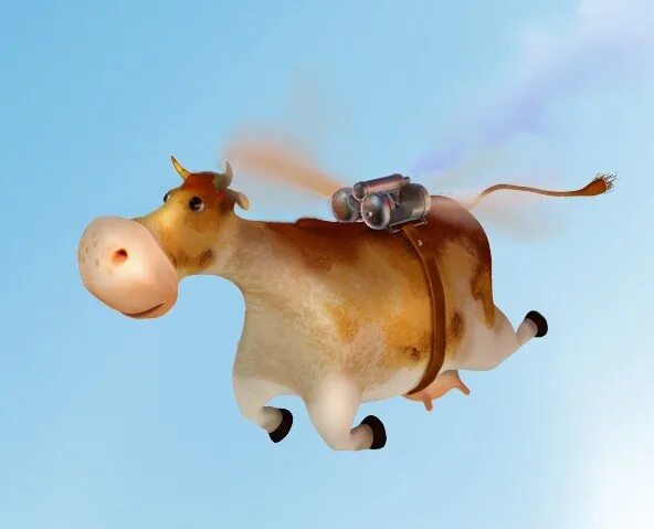 Летающая коровка. Летающая корова. Летучая корова. Корова летит. Летающий теленок.