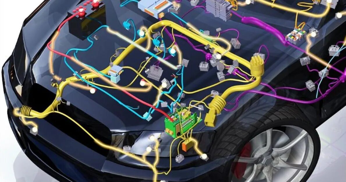 Электрооборудование автомобиля. Проводка автомобиля. Электрика автомобиля. Проводка в машине.