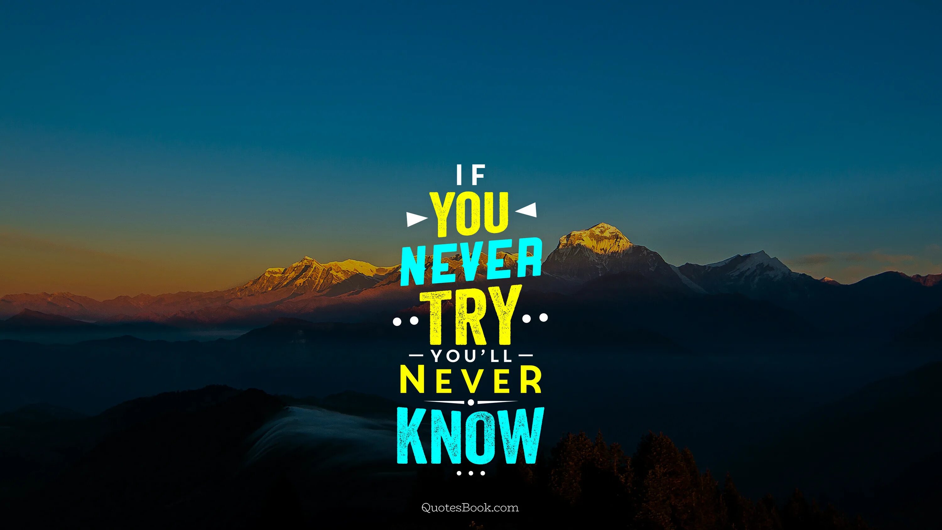 You could never know