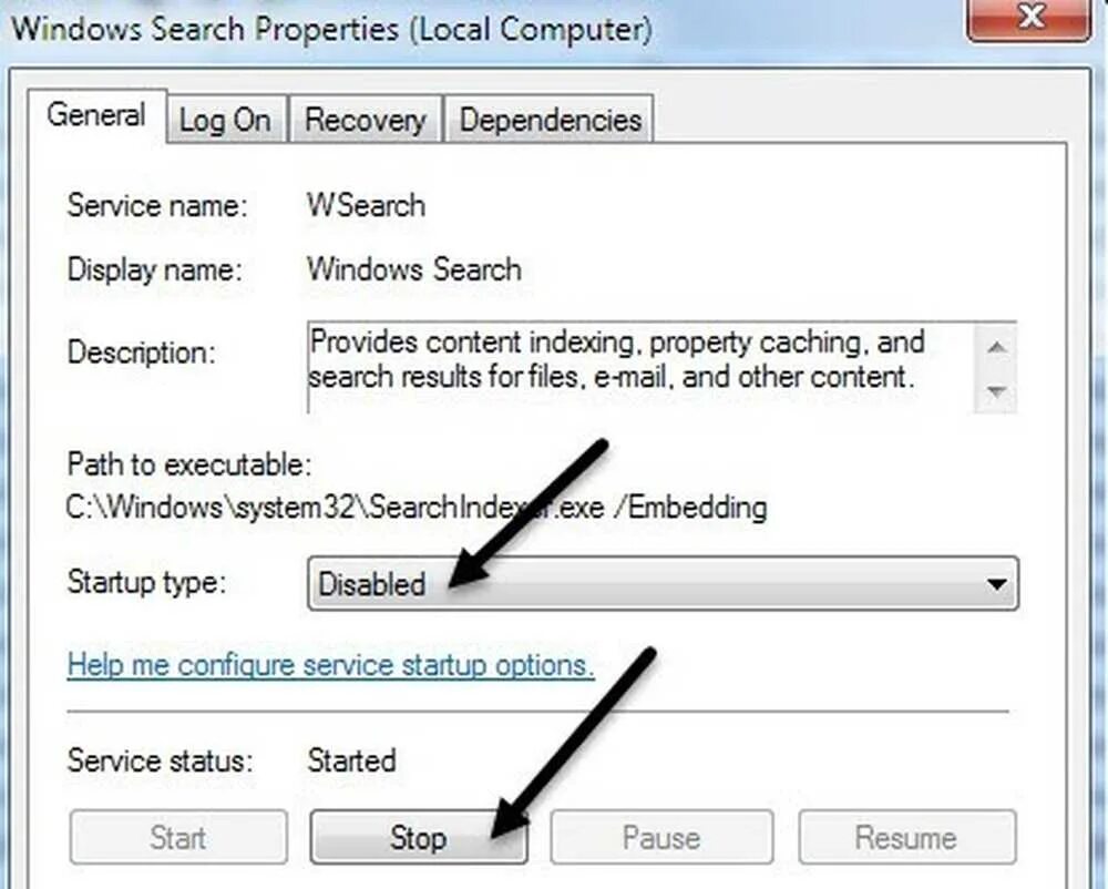 Indexing service что это