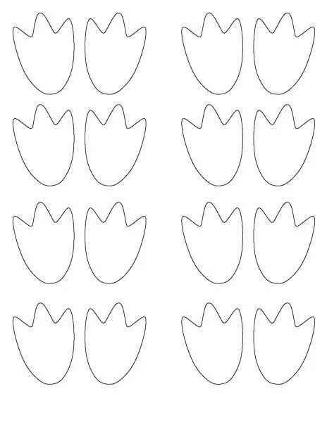 Лапы шаблон для вырезания Easy DIY Paper Plate Frogs