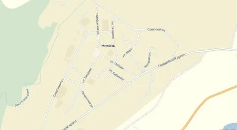Никель на карте