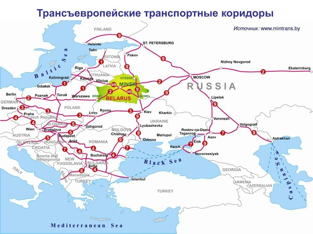 Панъевропейский транспортный коридор 2 на карте. Панъевропейский транспортный коридор 1 на карте. Панъевропейский транспортный коридор 1. Международные транспортные коридоры России карта. Коммуникации железной дороги