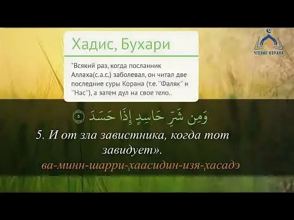 Фатиха ихлас фаляк сура слушать