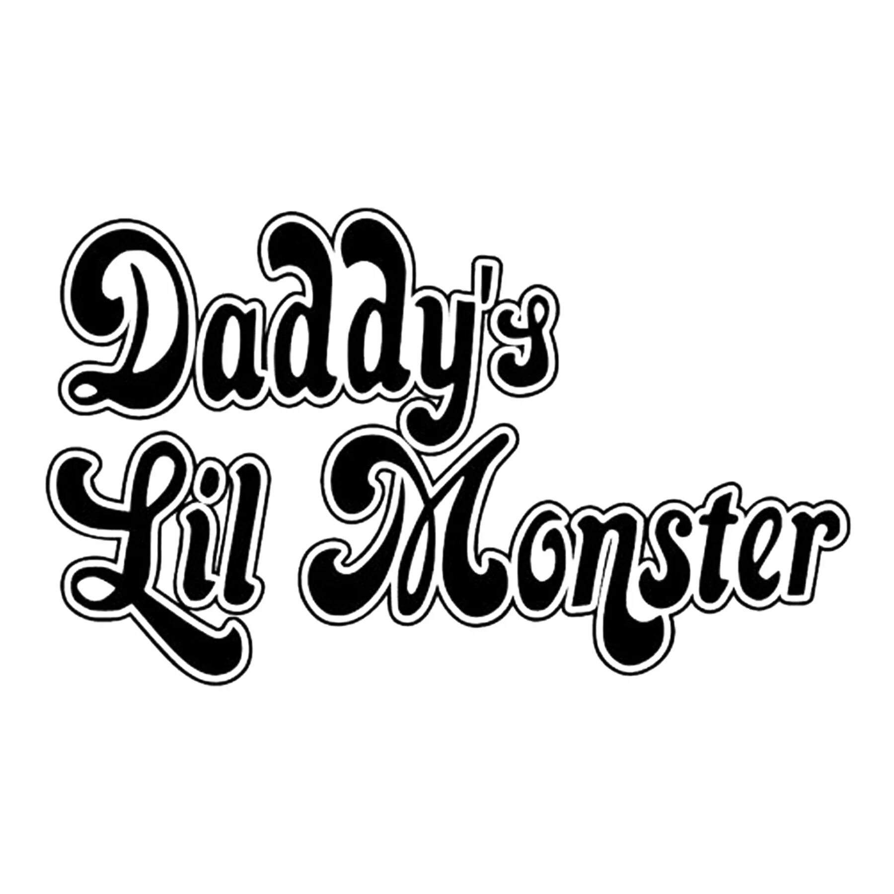 Daddy's lil. Харли Квинн Daddy's Lil Monster. Daddy's Lil Monster надпись. Daddy's Lil Monster футболка. Надпись на футболке Харли Квинн Daddy's Lil Monster.