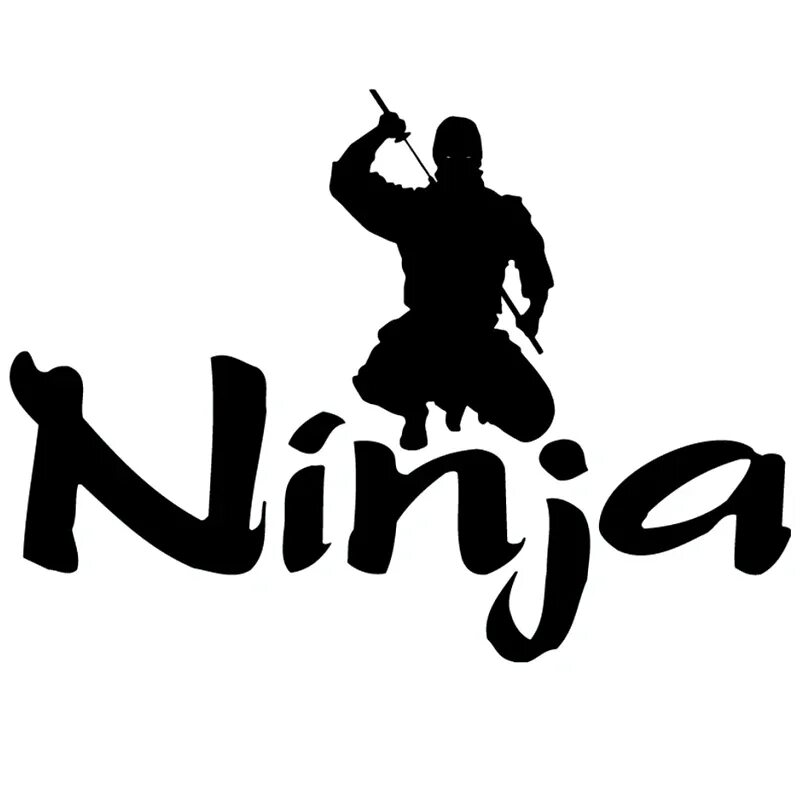 Ниндзя. Эмблема ниндзя. Ниндзя силуэт. Ninja логотип. Наклейка ниндзя
