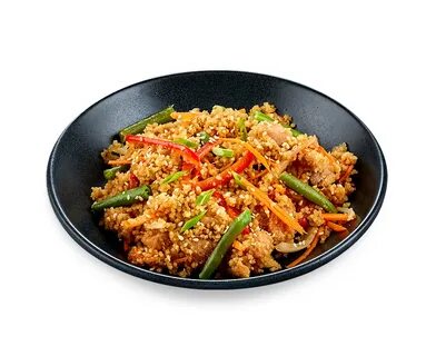 Рис с овощами терияки
