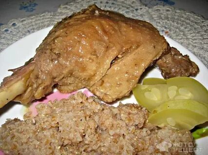 Тушить гуся кусочками