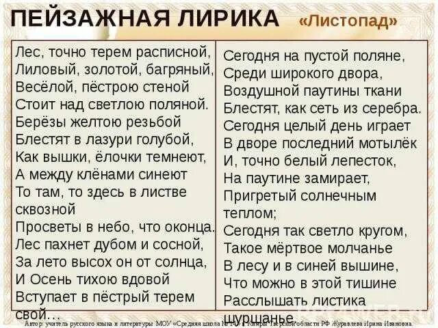 Листопад стихотворение бунина 4 класс. Бунин листопад стихотворение полностью.