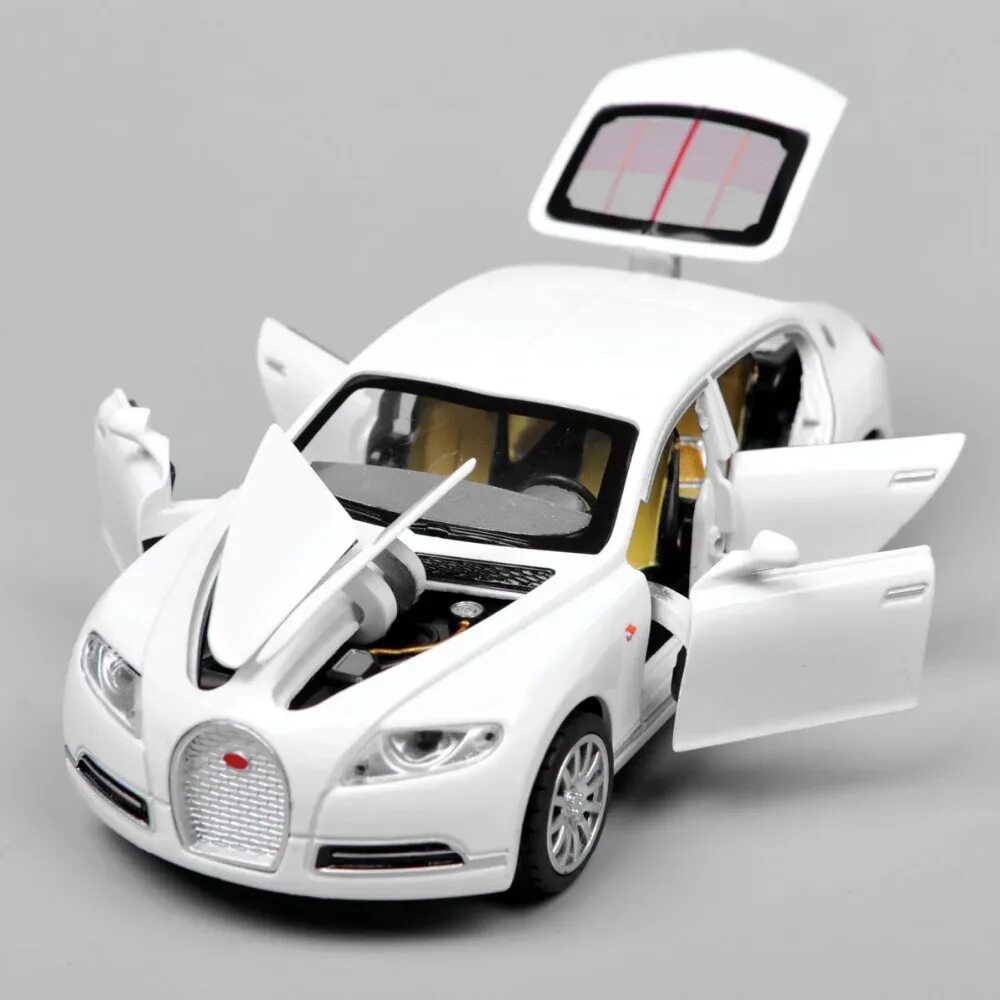 Машинки белые купить. Модель 1/32 Alloy car Bugatti Galibier. Bugatti Veyron 16c Galibier. Модель авто Bugatti Veyron 16c 1:32. Машина Бугатти Вейрон игрушка.