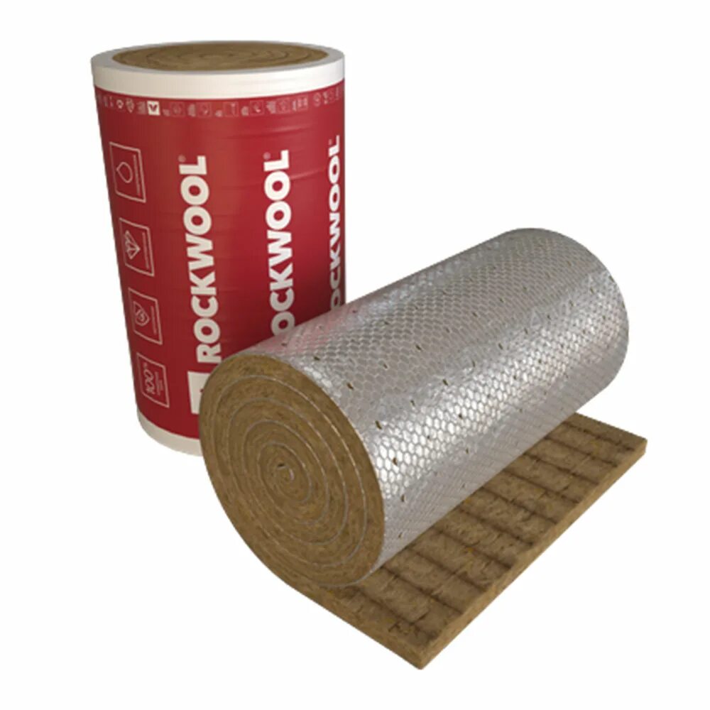 Теплоизоляция Роквул "wired mat 105". Rockwool Alu 1 wired mat 105 25мм. Rockwool wired mat 105 Alu утеплитель. Мат прошивной Rockwool wired mat alu1 105 7000х1000х25 (уп 1шт, 7,0м2, 0,175 м3).