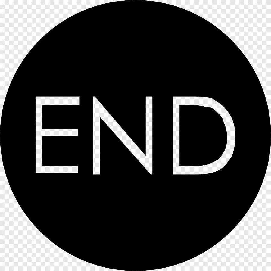 Конец png. Иконка end. The end без фона. The end надпись. The end логотип.