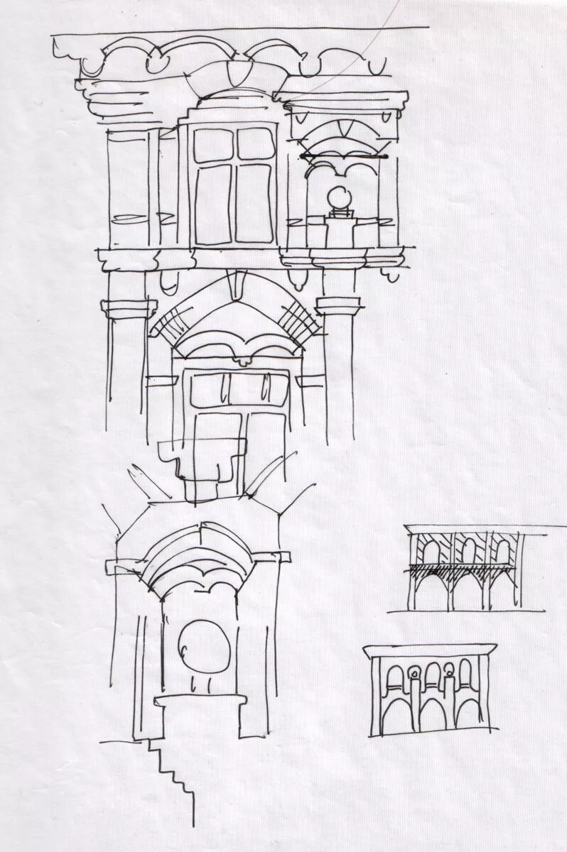 Архитектурные детали. Архитектурные эскизы. Наброски архитектурных деталей. Наброски архитектурных элементов. Бенуа архитектор отмывка.