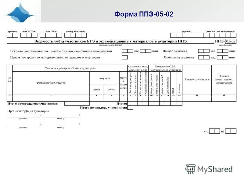 Бланк ппэ 05 02