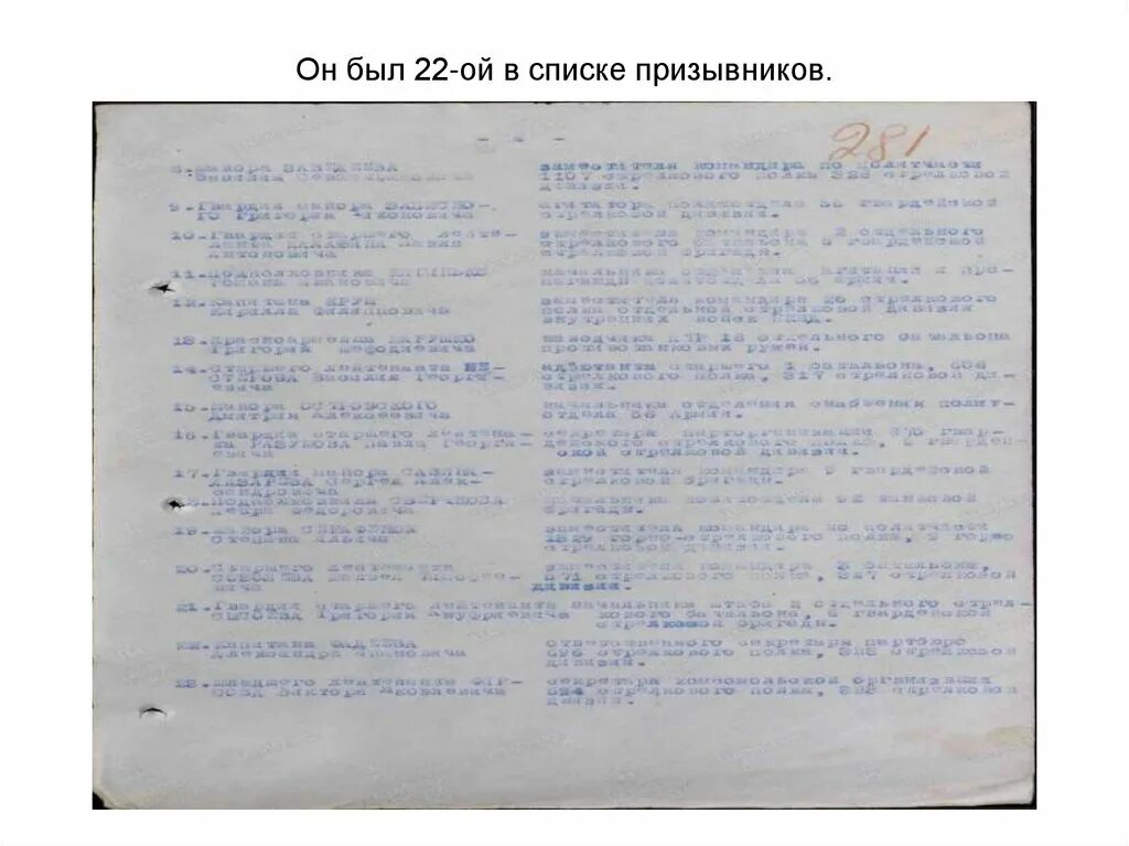 Список призыва. Список лет призывников. Список для военкомата призывнику.