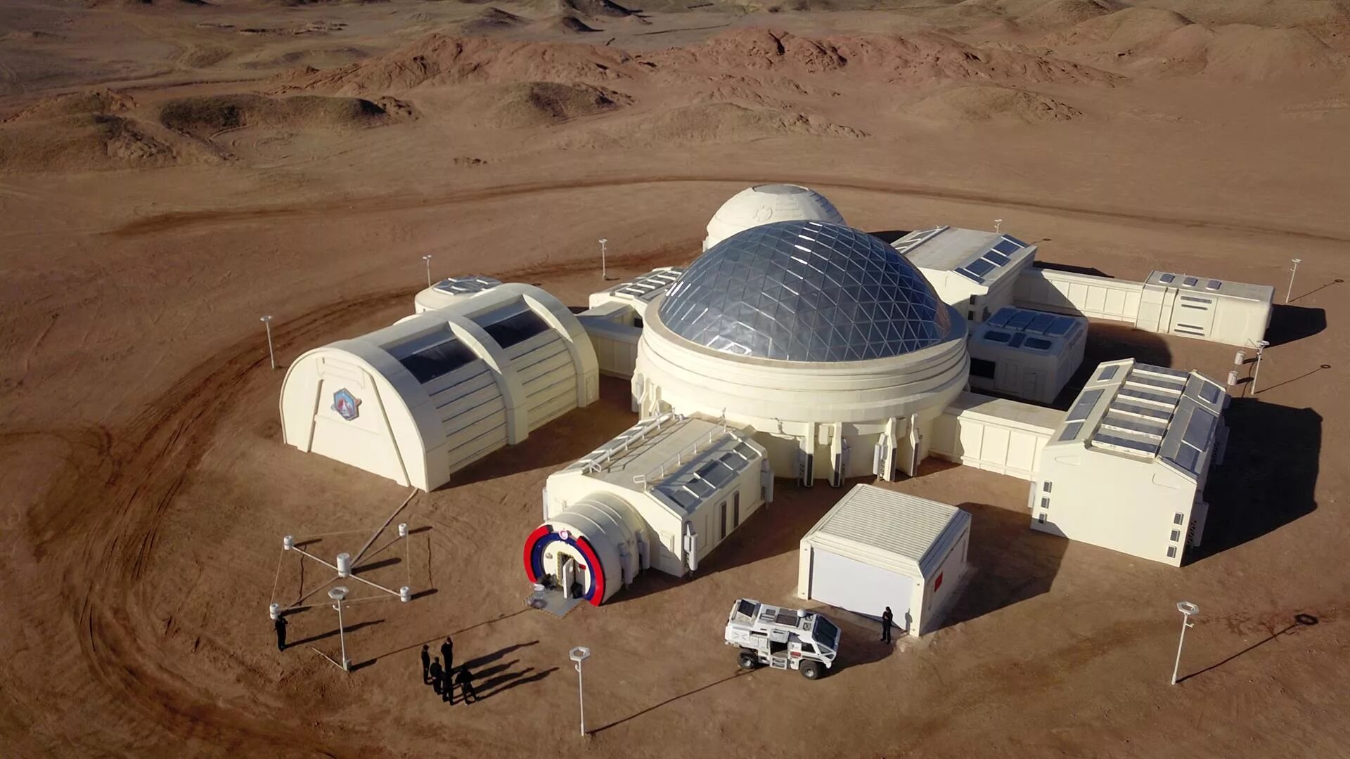 Марсианские контейнеры мир. Mars Base Camp. Базы на Марсе. Колония на Марсе. Надувная база на Марсе.