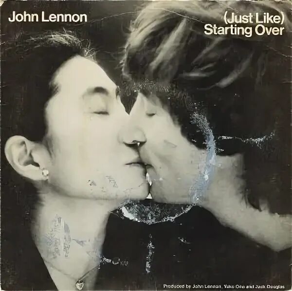 John Lennon Kiss Yoko Ono. Starting over John Lennon. John Lennon - (just like) starting over. John Lennon - (just like) starting over CD.