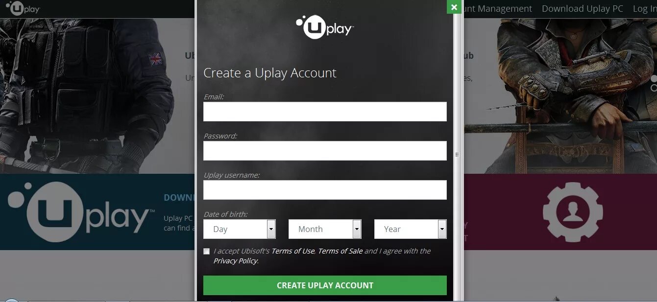 Uplay аккаунт. Uplay регистрация. Ubisoft uplay