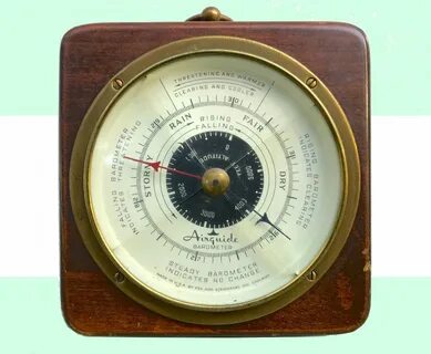 Vintage Airguide tabletop barometer vintage weather instrument.