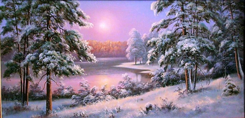 я любуюсь зимним пейзажем 4 класс