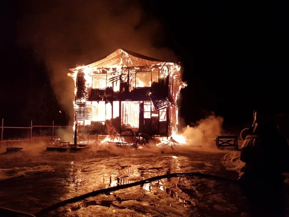 Сгорел дом многодетной