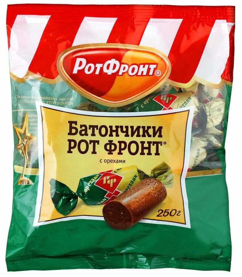 Рот фронт вкусы. Конфеты батончики рот фронт 250г. Конфеты РОТФРОНТ батончик 250г. Конфеты батончик рот фронт с орехами. Батончики рот фронт с орехами 250г.