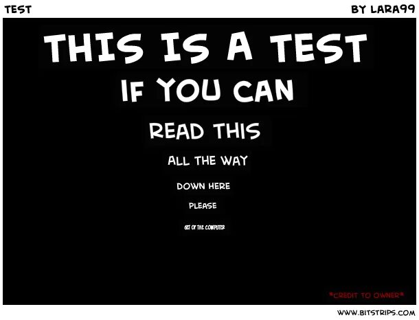 Can you read well. Read this!. If you can read this. Can you read. This is a Test.