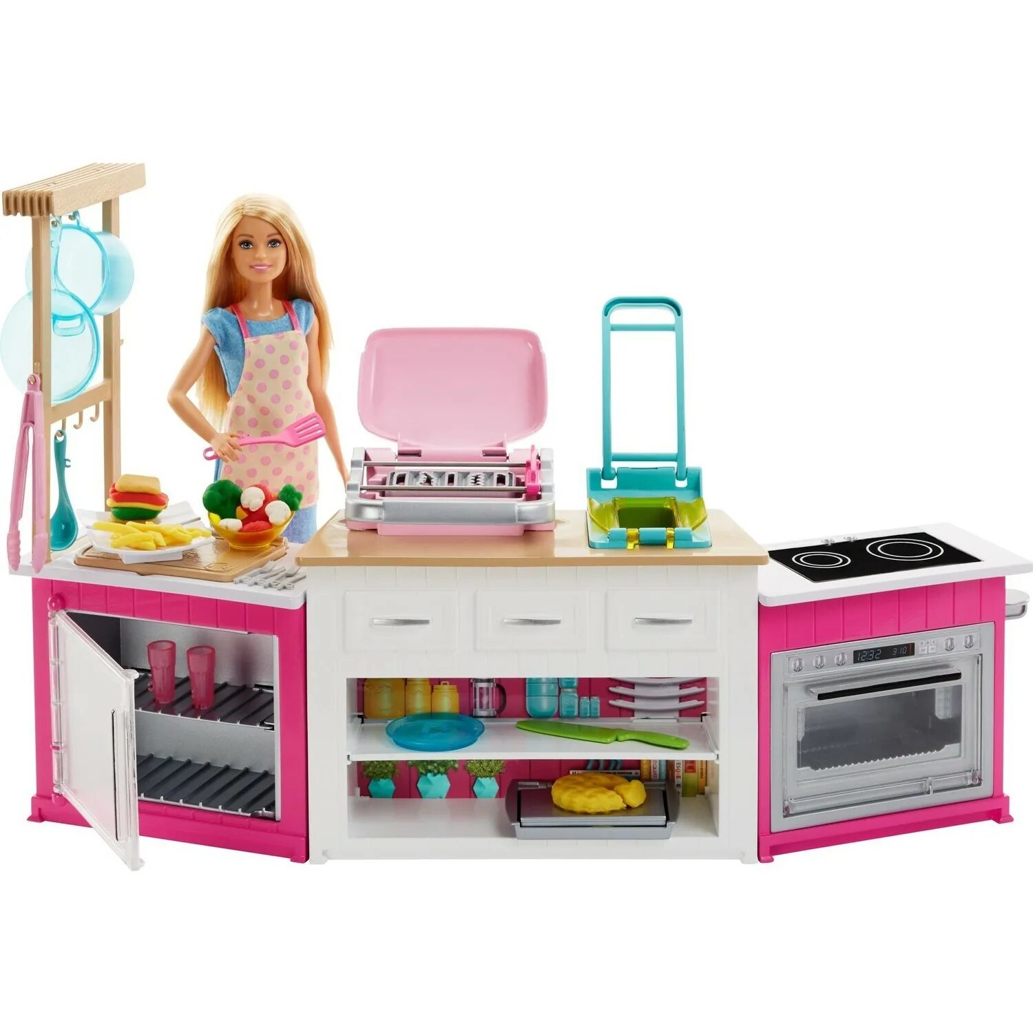 Набор с куклой Barbie супер кухня, frh73. Кухни Mattel Barbie. Frh73 Barbie Barbie супер кухня с куклой. Кухня Barbie, от Mattel супер кухня. Игрушки набор куклы