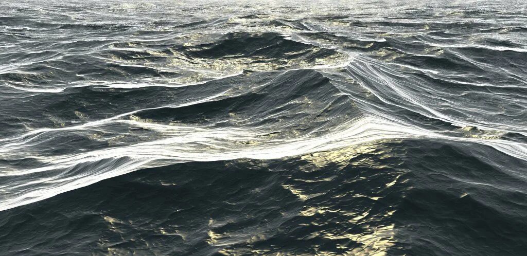 Движение воды в море