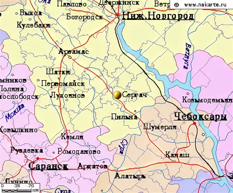 Карта первомайска нижегородской области. Сергач на карте Нижегородской области. Г Сергач Нижегородская область на карте. Г. Сергач на карте. Город Сергач Нижегородской области карта.